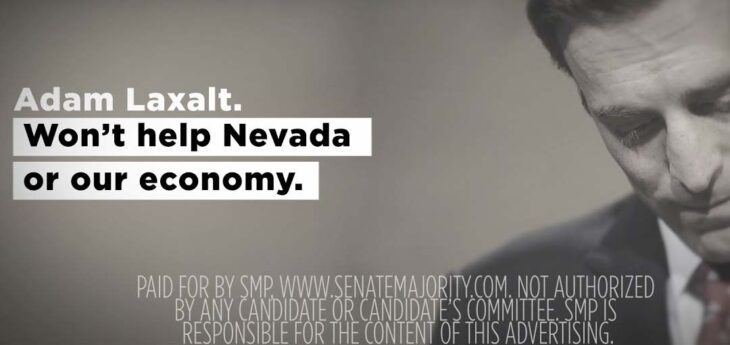 Adam Laxalt. Won't Help Nevada or our economy. Video Thumbnail.